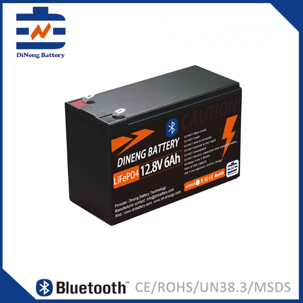 12.8V6Ah LiFePO4 Bluetooth Battery - China Jinkailai New Energy