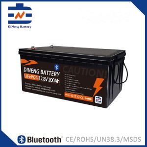 Dineng Battery 12V200Ah LiFePO4 Bluetooth Battery