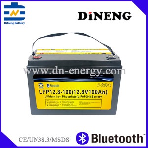 Lead acid replacement battery LiFePO4 Bluetooth battery 12.8V100Ah
