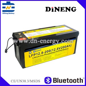 Lead acid replacement battery LiFePO4 Bluetooth Battery 12.8V200Ah