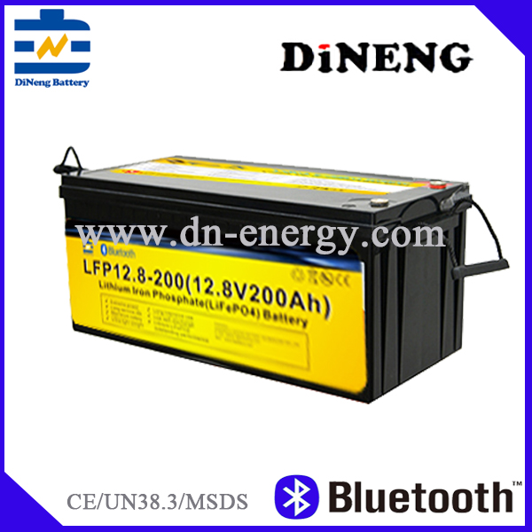 lead acid replacement battery12.8V200Ah lifepo4 bluetooth battery-dineng battery-3