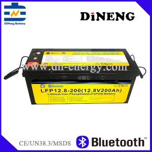 RV battery LiFePO4 Bluetooth Battery 12.8V200Ah