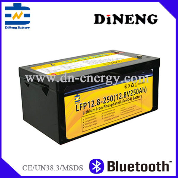 lead acid replacement battery12.8V250Ah Bluetooth lifepo4 battery-dineng battery-1