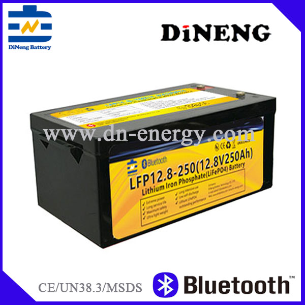 lead acid replacement battery12.8V250Ah lifepo4 bluetooth battery-dineng battery