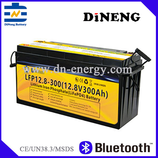 lead acid replacement battery12.8V300Ah lifepo4 bluetooth battery-dineng battery-2